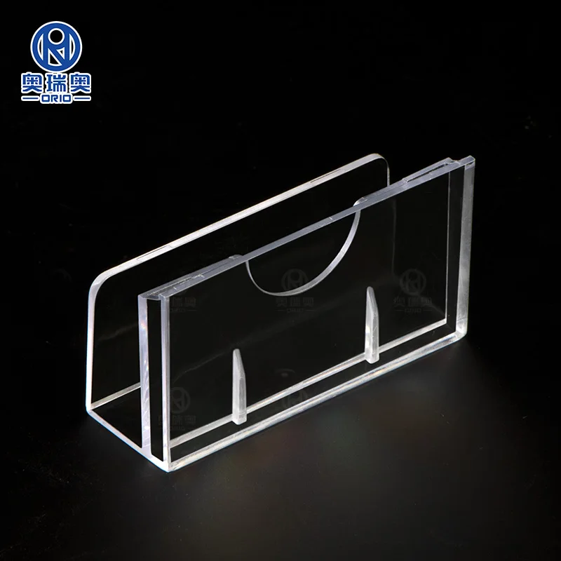 L Shape  Acrylic Business Desk Name Sign Card holders Price tag holders Cigarette pack display Holder