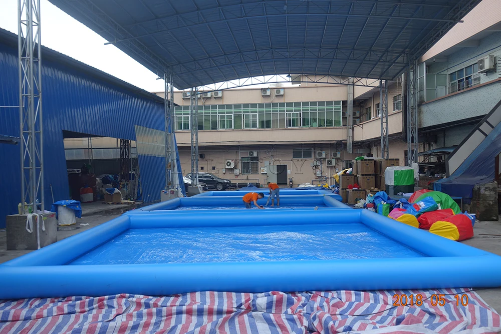 0.9mm pvc swimming pool customized size ground water park pool