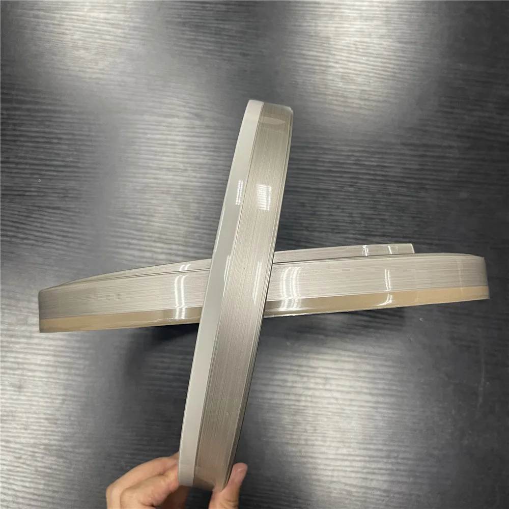 Furniture production accessories  Bi-colors Double Colors High Glossy Silver 3D Plastic Acrylic Edge Banding Tape