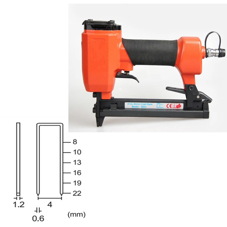 Upholstery Hot Sale Pneumatic Staple Gun Air Stapler for Wood Working Nail Gun