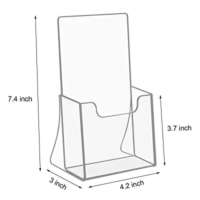 Custom a4 a5 a6 free standing flyer holders acrylic leaflet display stand Brochure Holder