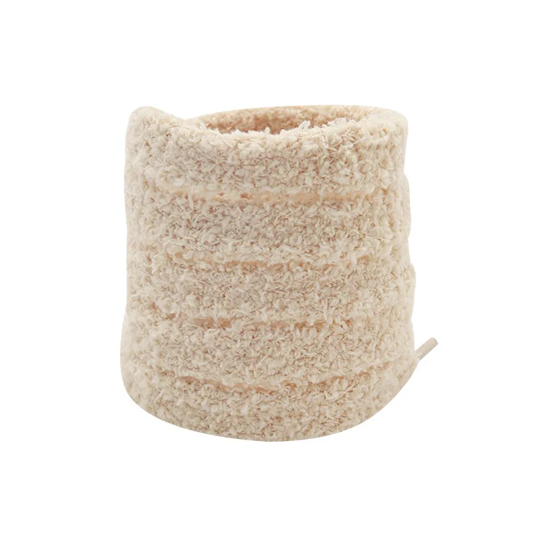 High Quality 15mm Flat Fluffy Shoelaces Fashionable Fluffy Shoe Laces For Sneakers