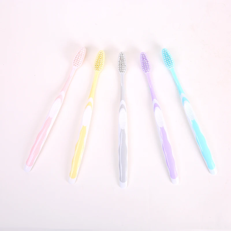 10pcs soft  bristle household  travel adult  plastic toothbrush OEM