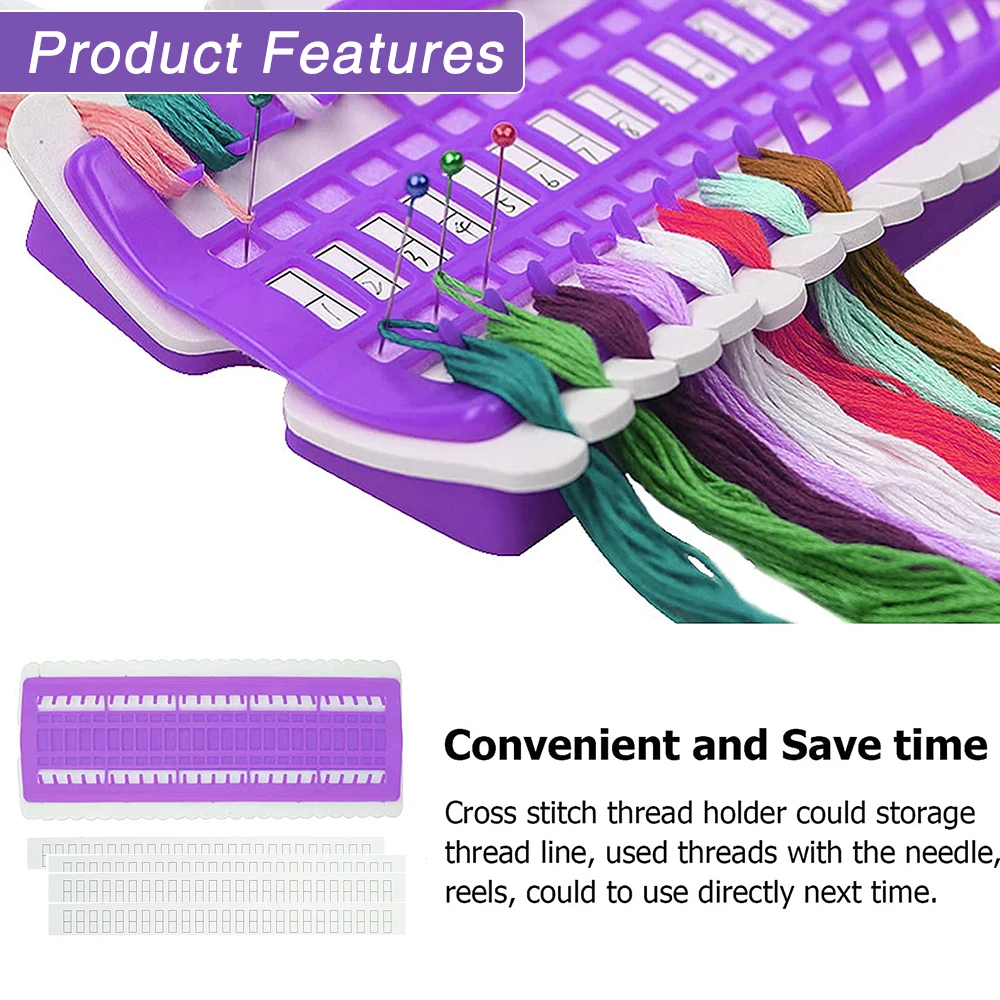 New Arrival 50 Positions Sewing Thread Holder Support Replace Embroidery Floss Organizer Household Floss Thread Organizer