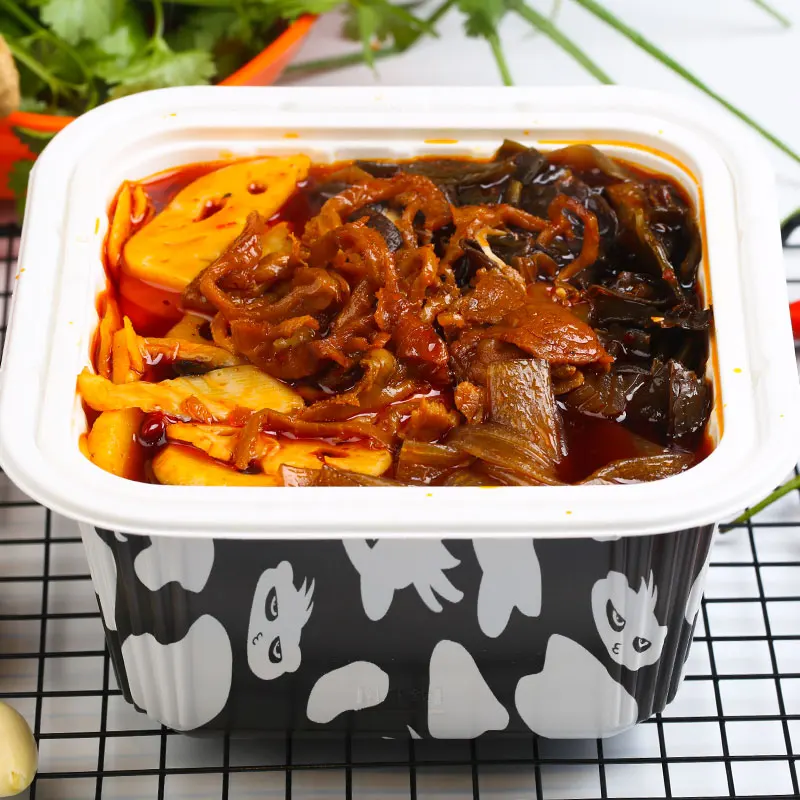 
Wholesale Tasty Spicy Flavor Haidilao Instant Food Beef With Vegetable Self Heating Lazy Hot Pot 