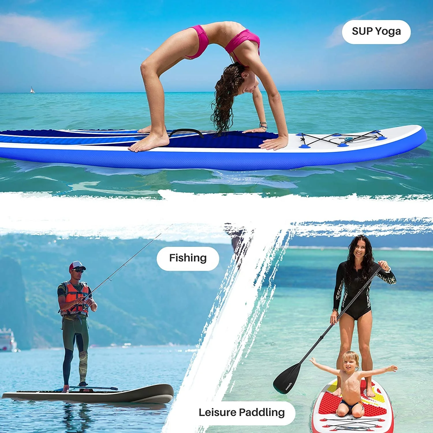 320cm Inflatable sup boards yoga paddle board stand up paddle boards for sale