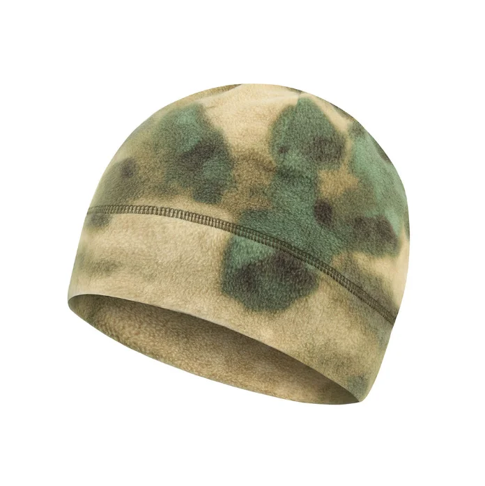 Hot sales Promotional winter warm Skull Cap hunting fleece hat camo polar fleece beanie hat with custom logo