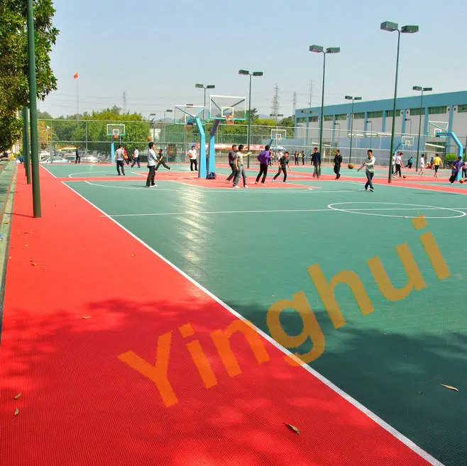 O-01 PP Portable Modular Interlocking Sports Flooring Tiles Outdoor Basketball Netball Pickleball Sport Court Floor Suppliers