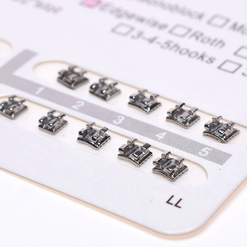 20Pcs High Quality Dental orthodontic Metal Brackets 022 Hooks 345 No hooks
