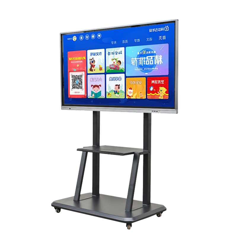 86 Inch dual system wireless connection interactive smart touch screen board for school teaching