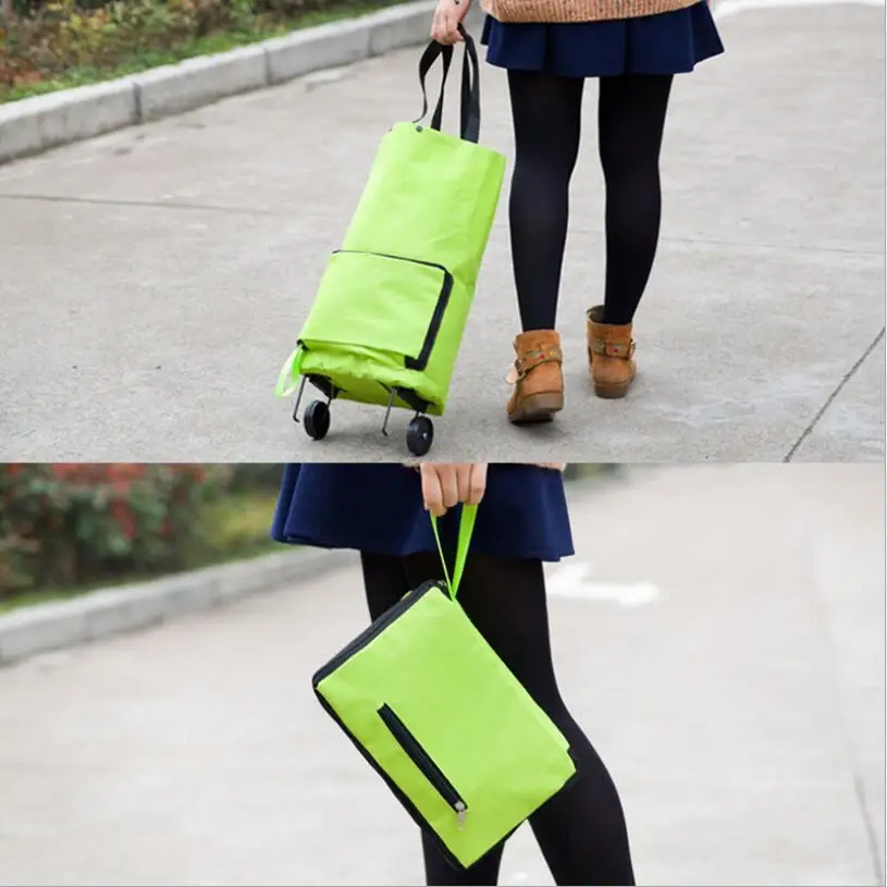 Factory wholesale reusable shopping bags folding shopping trolley bag tote