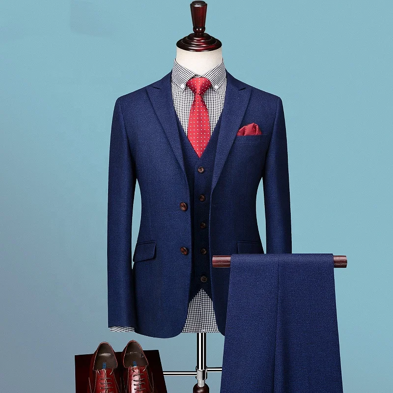 Latest Men Suits 3 Piece Set In Stock Ready To Ship for Wedding Wear