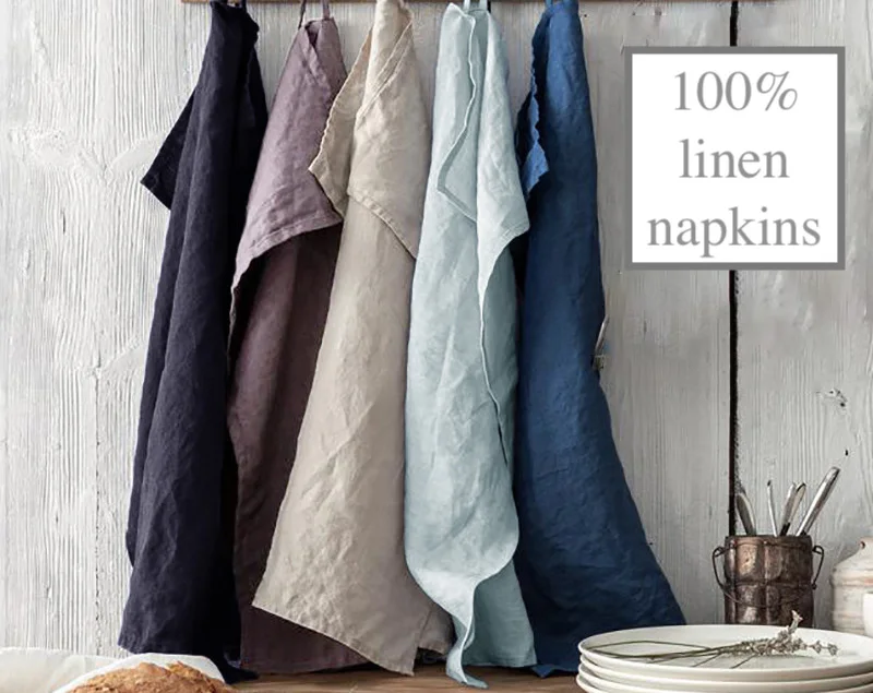   99 Color 3 Pcs Customer Size Dinner Linen Napkins Set Wedding Linen Cocktail Napkins