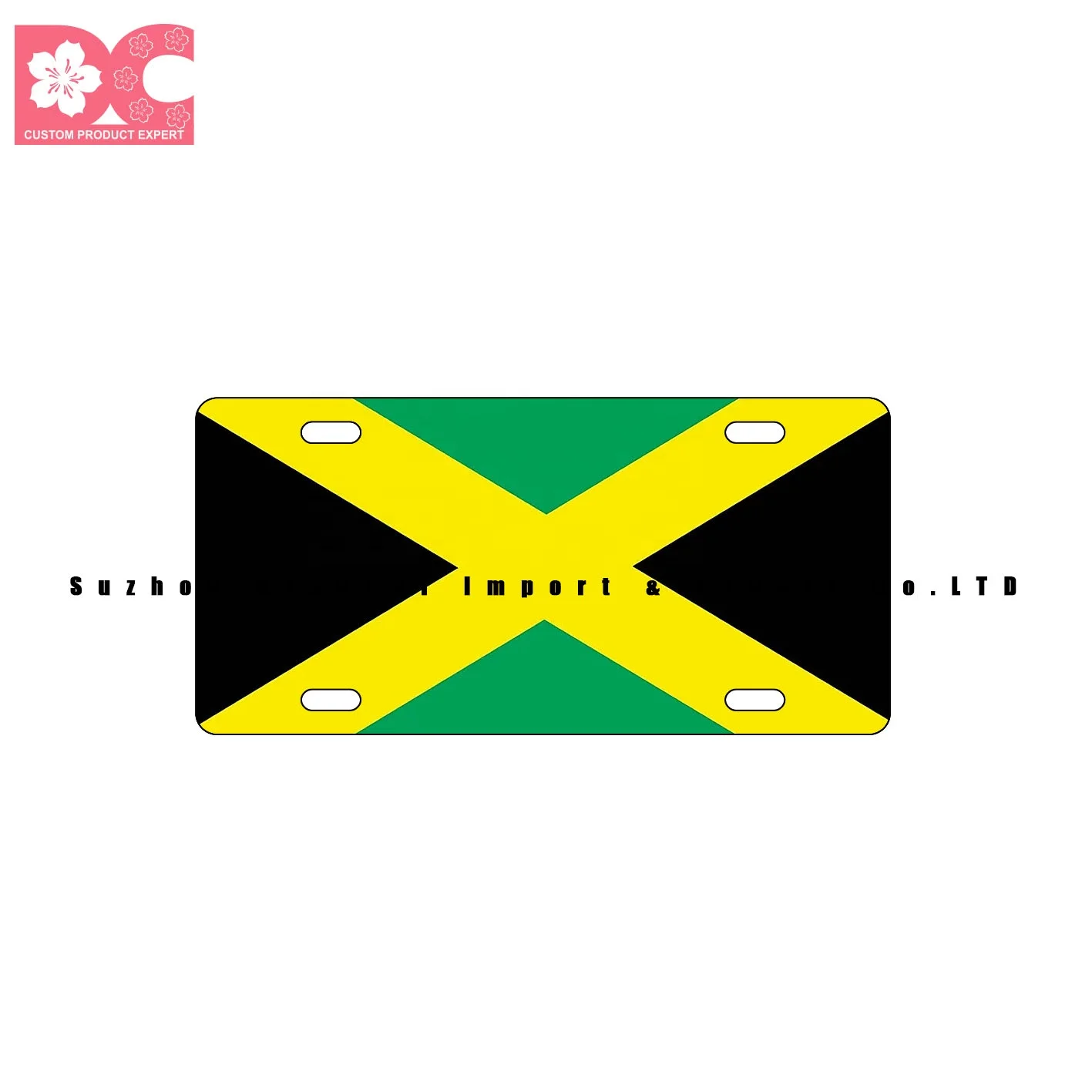 Cheapest price high quality Acrylic Jamaica Car license plates