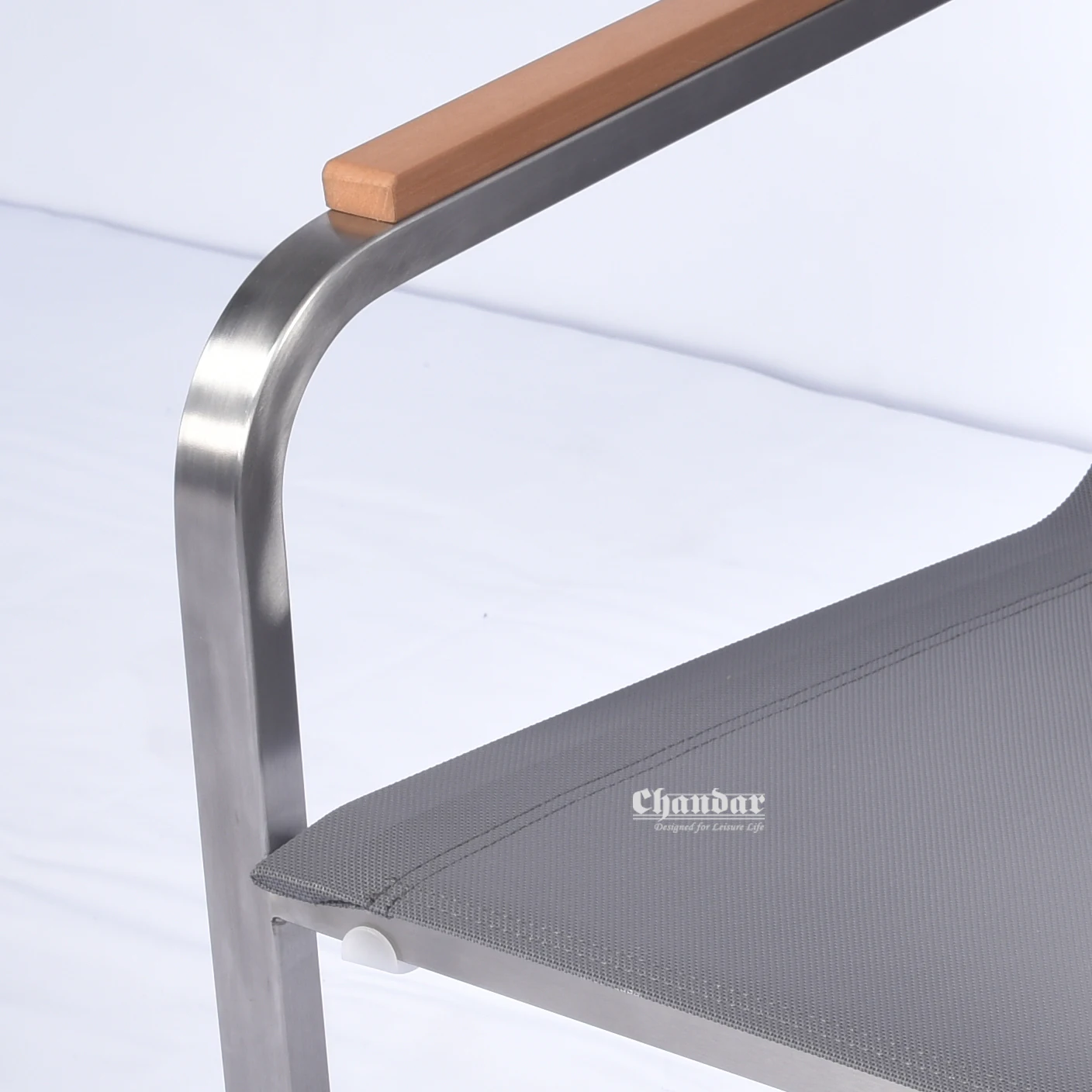 Высокое Качество уличная мебель из нержавеющей стали обеденный садовый стул