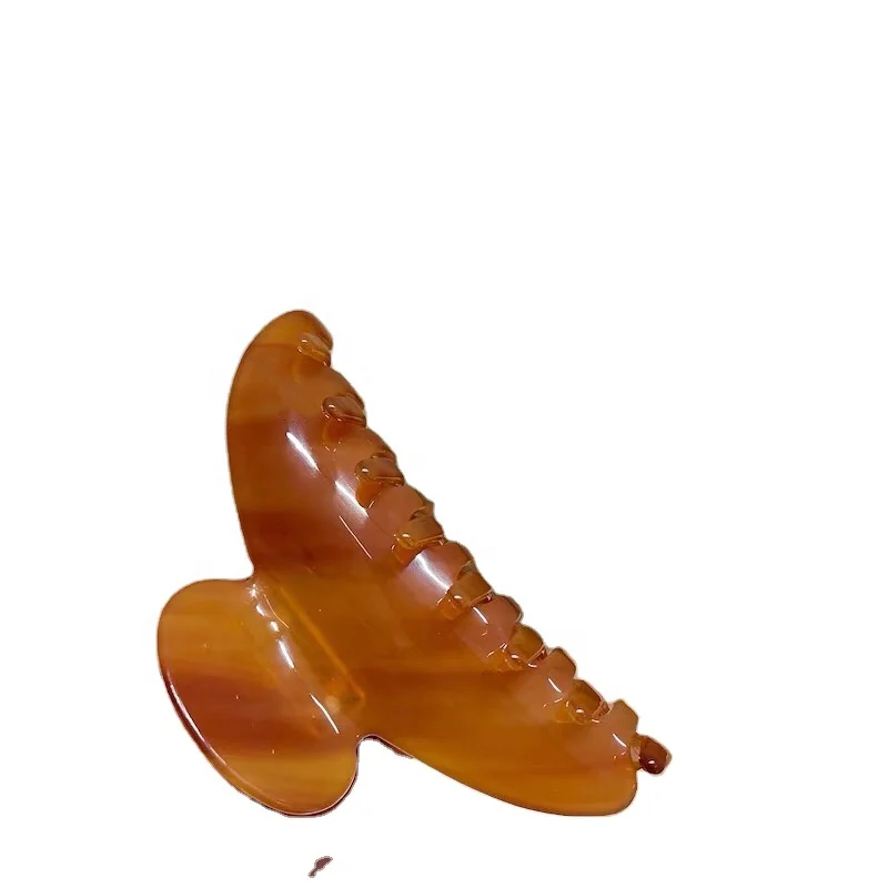 Acetate caramel color small and large size hair grip Jaw claw and clip hair accessories