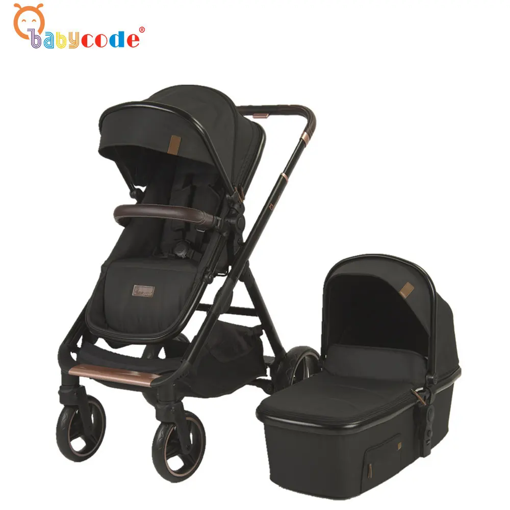 EN1888 polyester fabric luxury reversible seat stroller with car