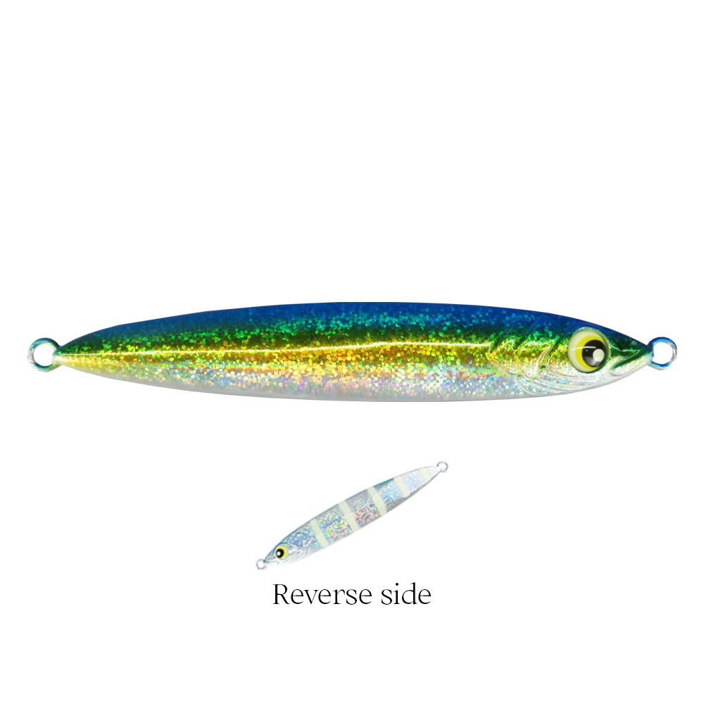 Deep Sea 200g Jigging Fishing Spoon Bait Luminous Jigbait Fast Sinking Lead for Saltwater Shark and Bream Target Species