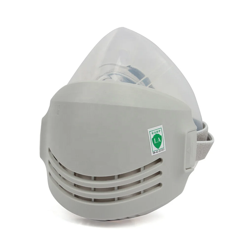 
Silicon Safety Work Half Face Dust Mask With Breathing Valve 