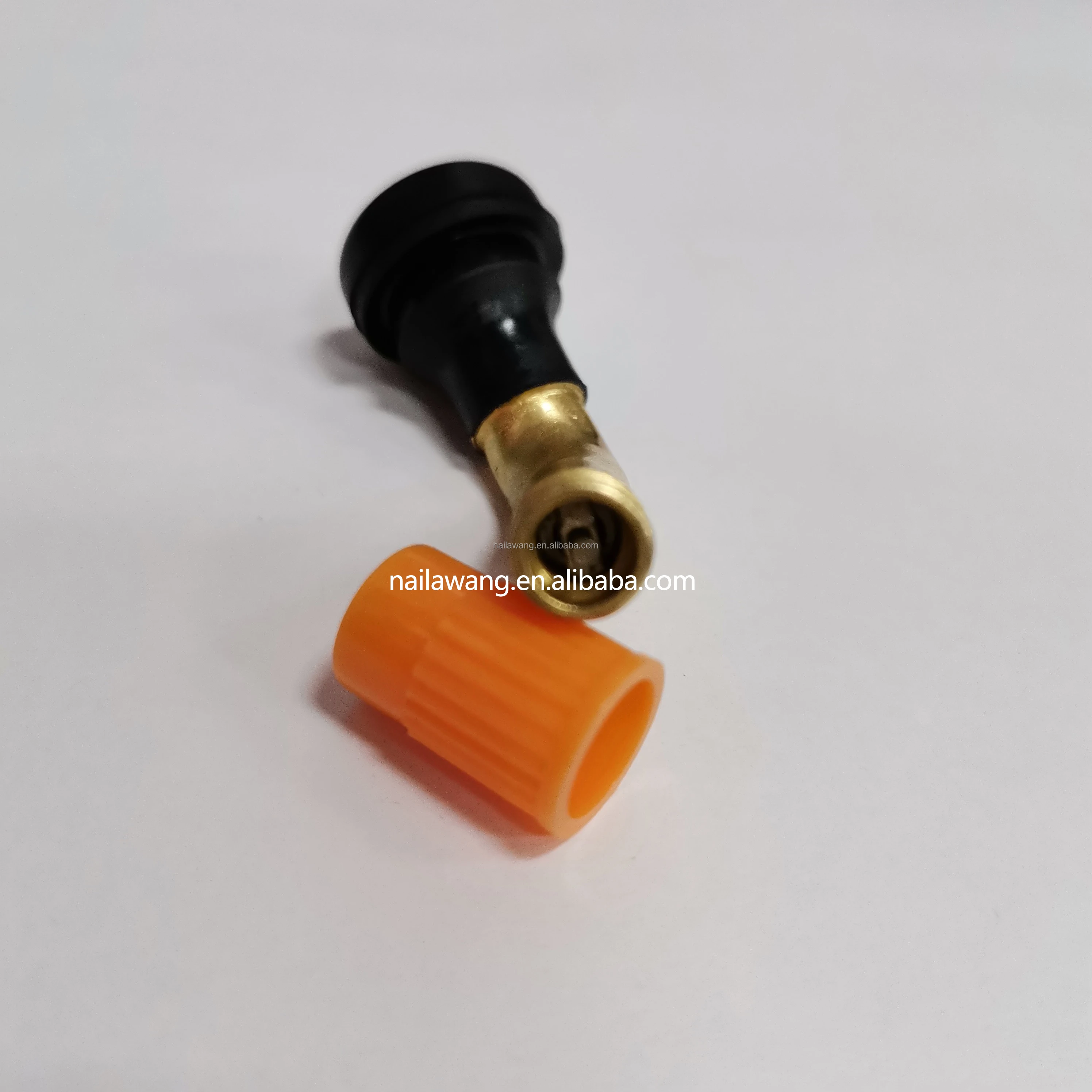 Universal Brass Stem Cap Rubber Tubeless 45 Degree PVR50 Tire Valve  for Electric Motorcycle Scooter
