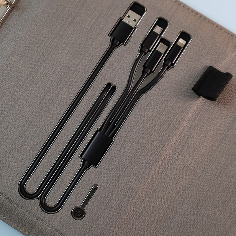 Factory Customized Diary Notebook With Power Bank And Usb Flash Drive Business High quality Electronic Notebook Smart Notebook