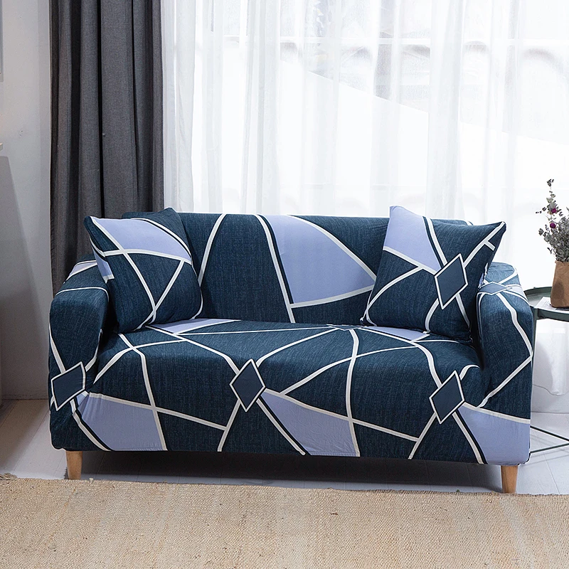 New Striped Geometry 1 2 3 5 6 7 Seat Sofa Cover Couch Cover L Shape Armchair Cover For Living Room