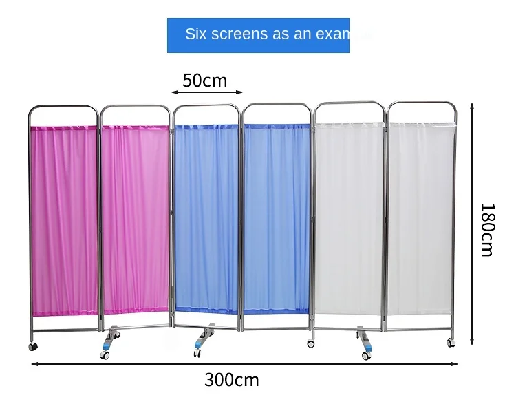 Hospital ward screen stainless steel room divider hospital