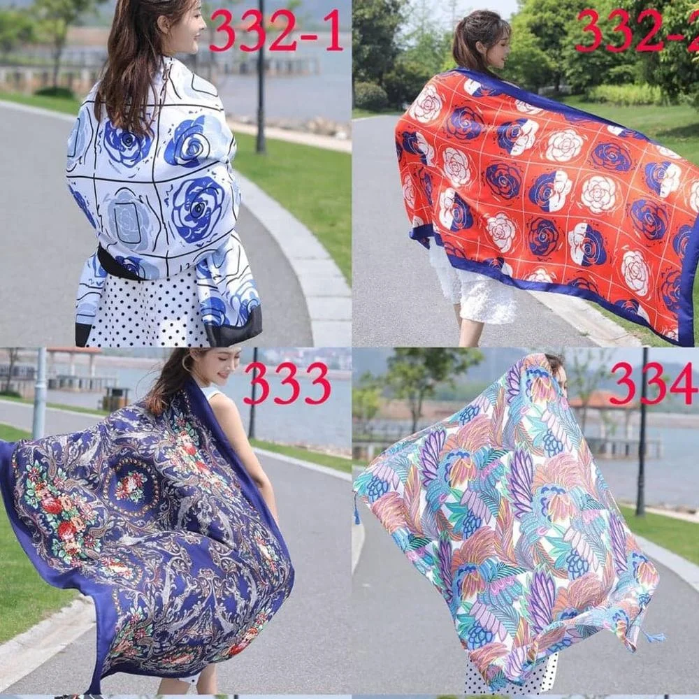 
Shawls print beach sarong cover up Bohemian style sarong viscose printed pattern Bohemian style Beach resort wear 