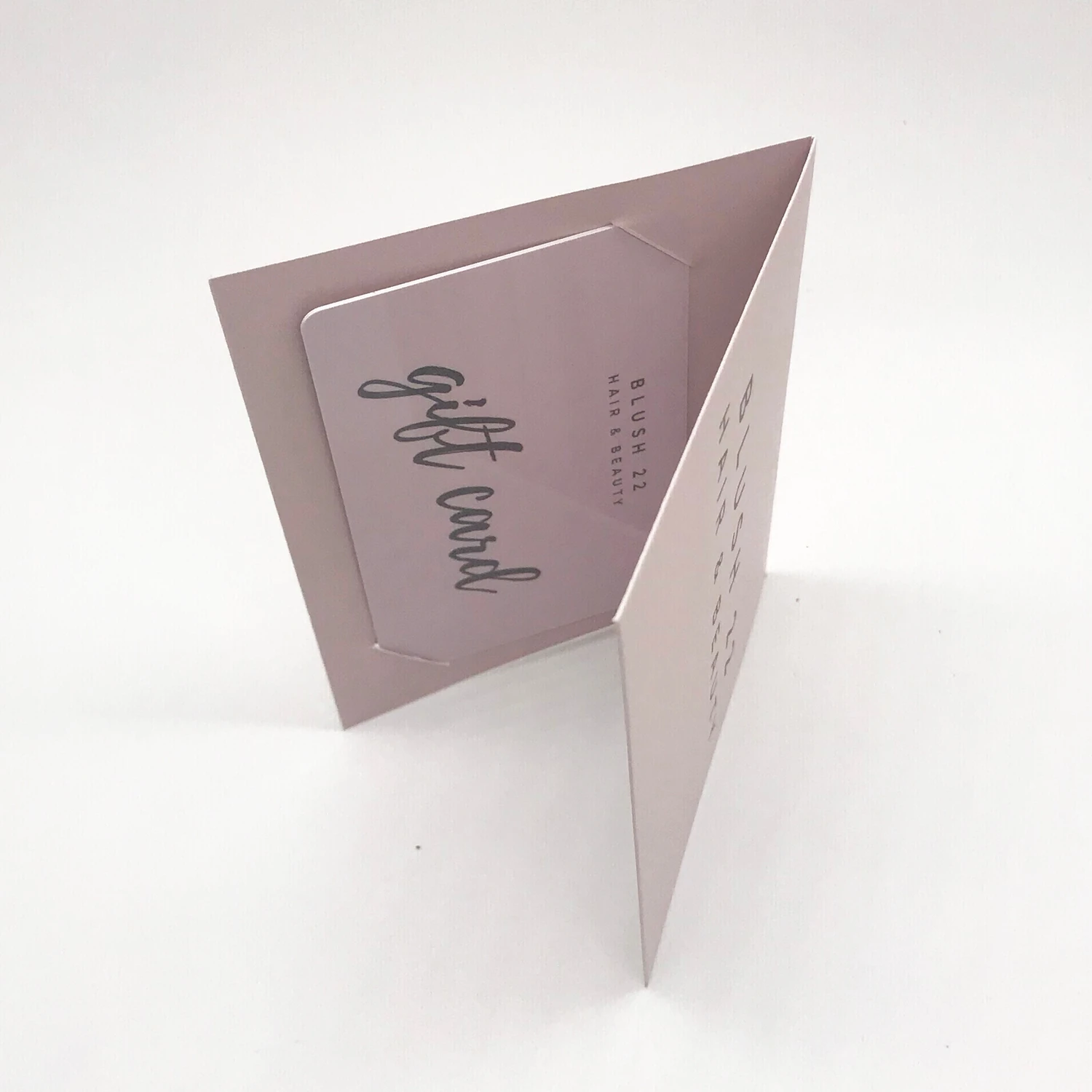 Customized PVC gift card with paper card holder