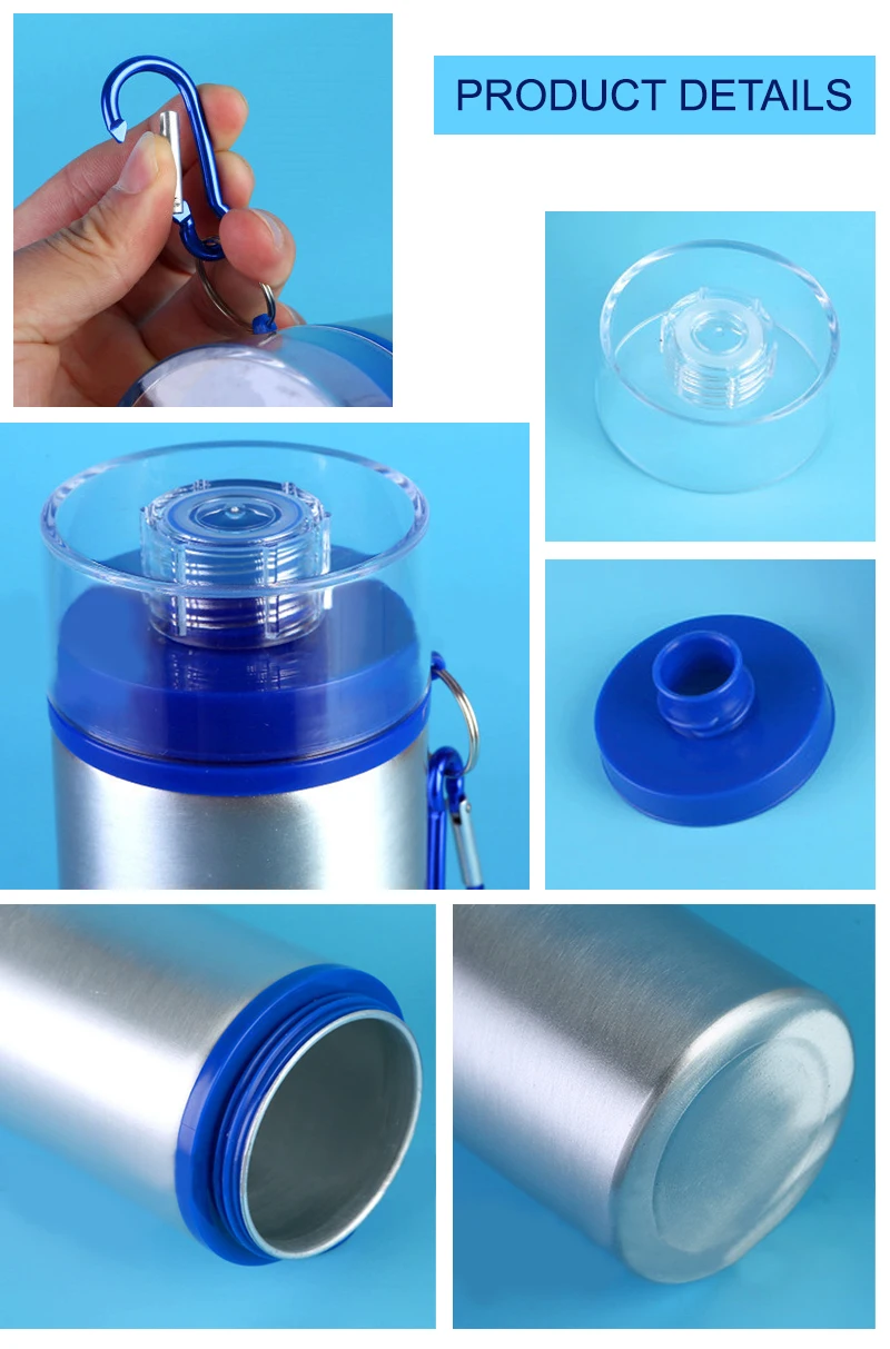 Custom Personalized Sublimation Blanks 750ml Aluminum Sports Water Bottle for Heat Transfer Printing