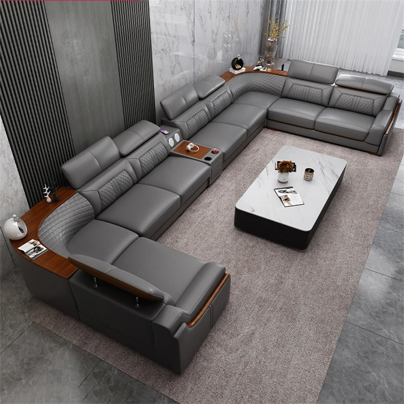 brown leather sofa set modular crema office sofas living room sectional indoor for home