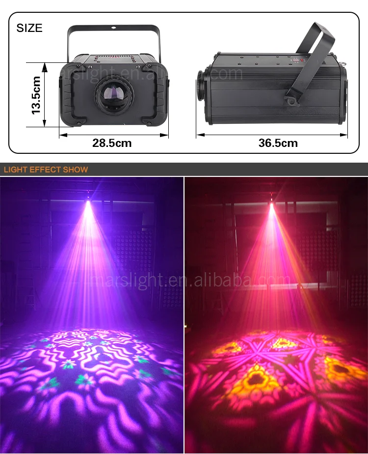 Marslite 100W Projector Gobo Spot Kaleidoscope Effect Magic Disco Light