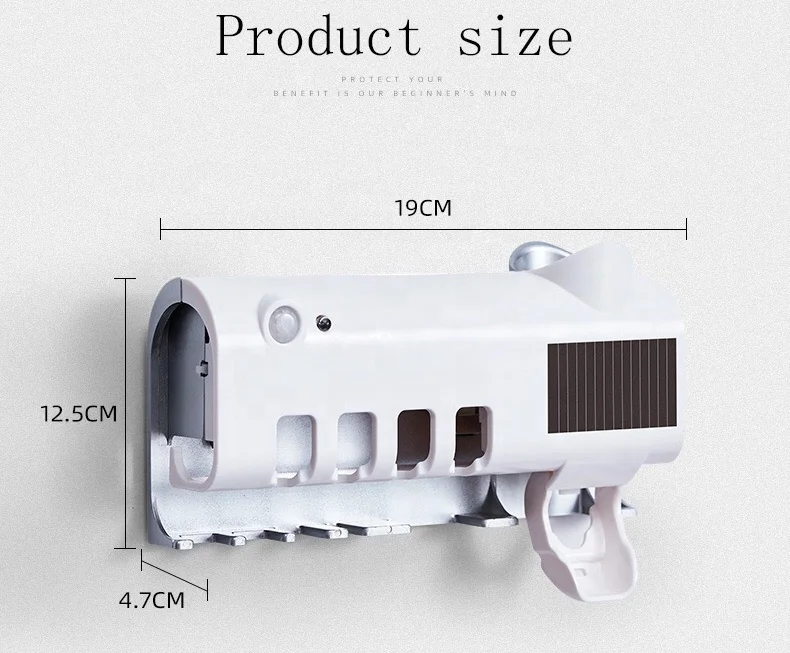 Настенный автоматический зарядный портативный УФ стерилизатор зубной щетки