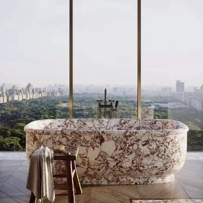 AST marmol Italy basin sink Price Purple vein Calacatta Viola Marble Polished slab for Countertop and bathroom