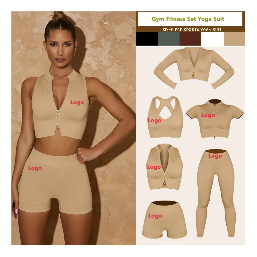 Sexy Underwear Workout Clothing High Waist Pants Sports Bra Leggings For Women Gym Fitness Set Seamless Yoga Suit Activewear