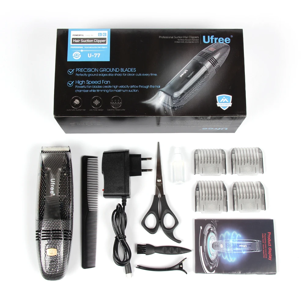
Professional Ufree baby hair clipping wireless vacuum cleaner hair trimmer 
