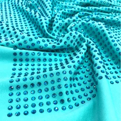 va134 hot selling SS16 1*1.5meter  crystal stretch elastic fabric  rhinestone mesh fabric for dress