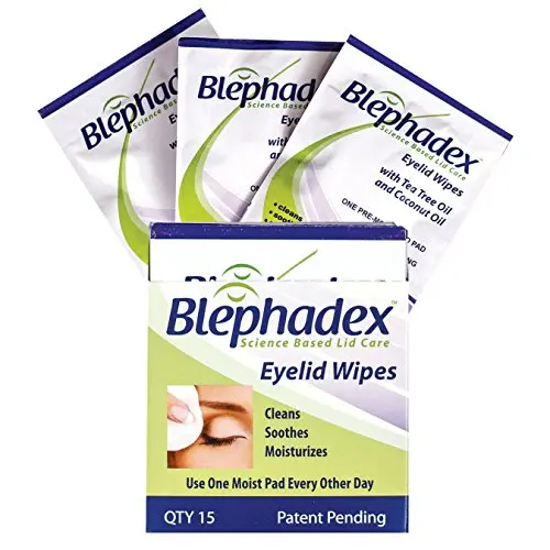 No Rinse Eyelid Cleansing Pre-Moistened Wipes For Dry Red Eyes With Gentle Rinse-Free Formula Box Individually Wrapped Wipes