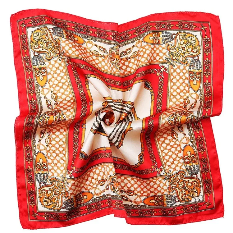 
Cheap Price Chinese Fashion Custom Print Twill Women Square 100% Silk Scarf 
