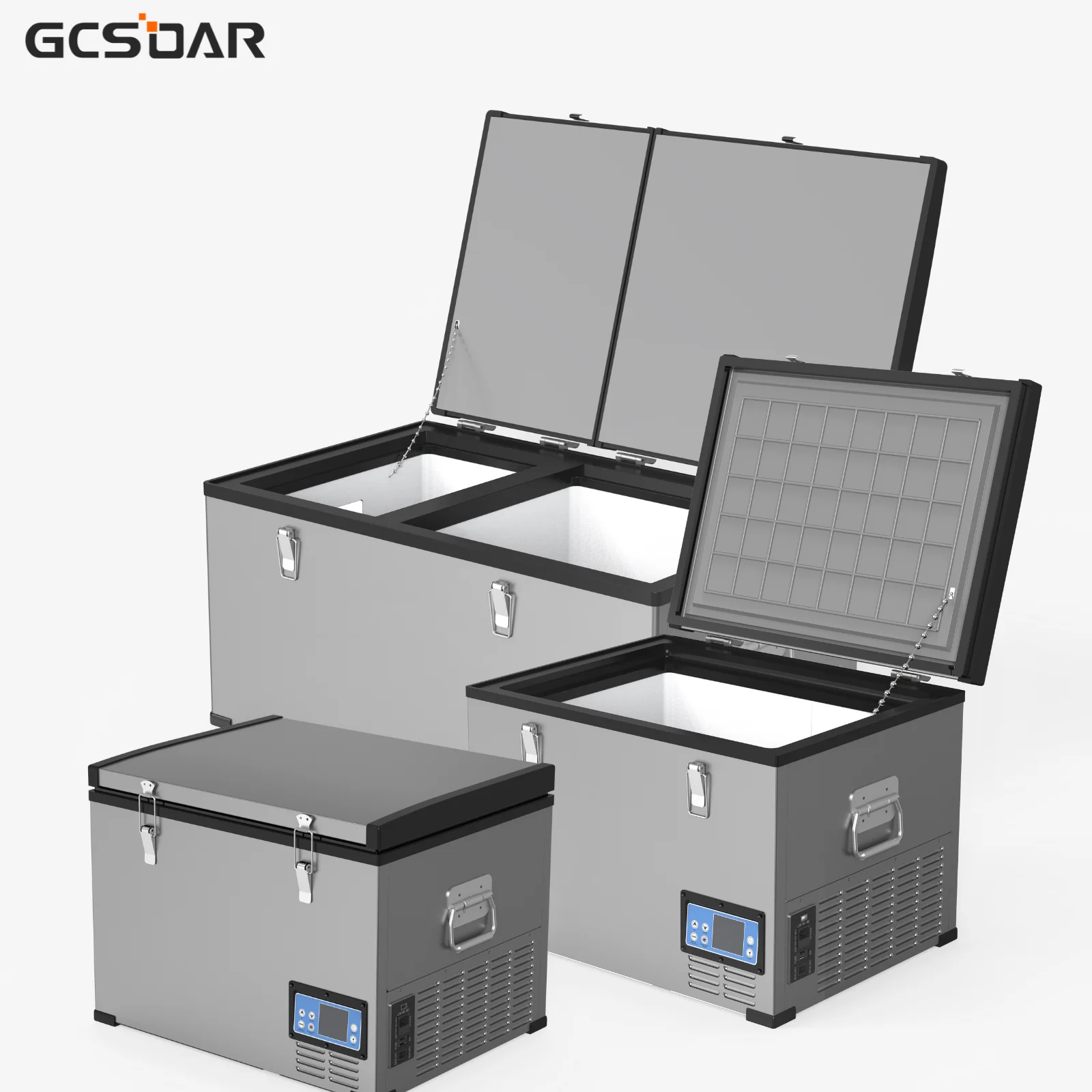 GCSOAR высокоэффективный компрессор для быстрого охлаждения металлический корпус Прочный портативный автомобильный холодильник 45-125л пикника на открытом воздухе
