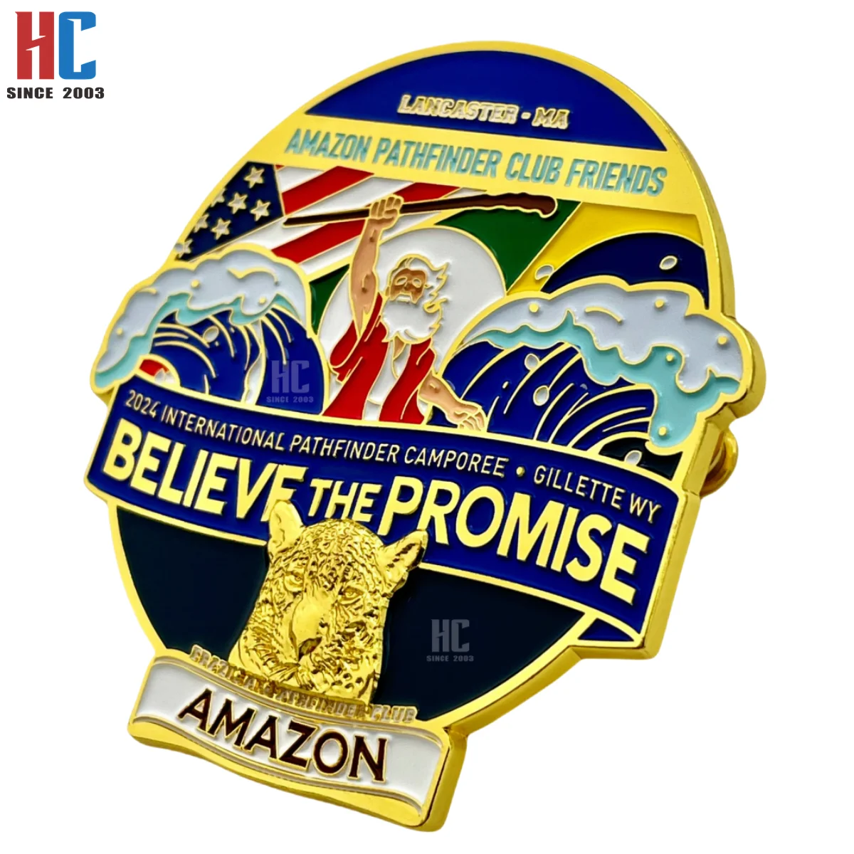 20 Years Factory Customized 2024 path finder club BTP A MAZON Friends Enamel Lapel Pin