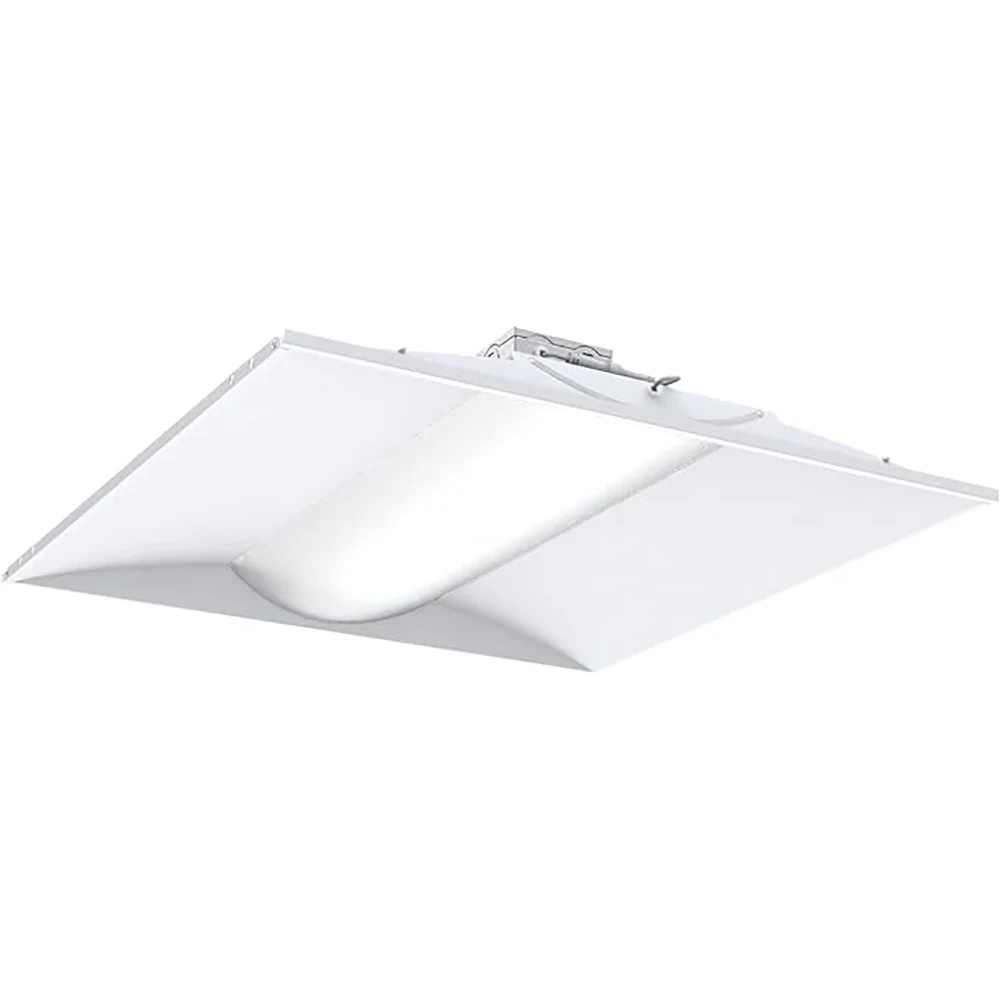 2x2ft LED Panel Light with Dimming Feature DLC Certified for School & Office Use Frosted Flat Troffer Panel USA Market