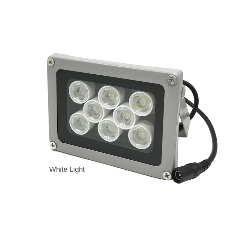 DC 12V 2A 10W  LED Security Accessories Waterproof White Light Lamp 8 LEDs  Night Vision CCTV Fill Light