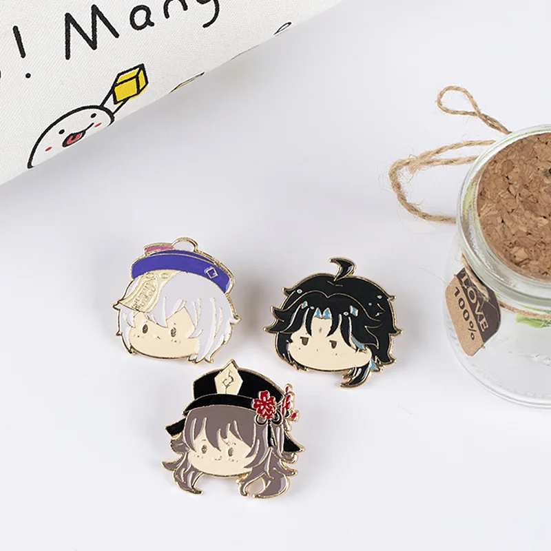 Wholesale Brooch Pin Cartoon flower Acrylic Badge Custom Made Cute  Lapel Pins Cartoon Clothes Hat Accessories