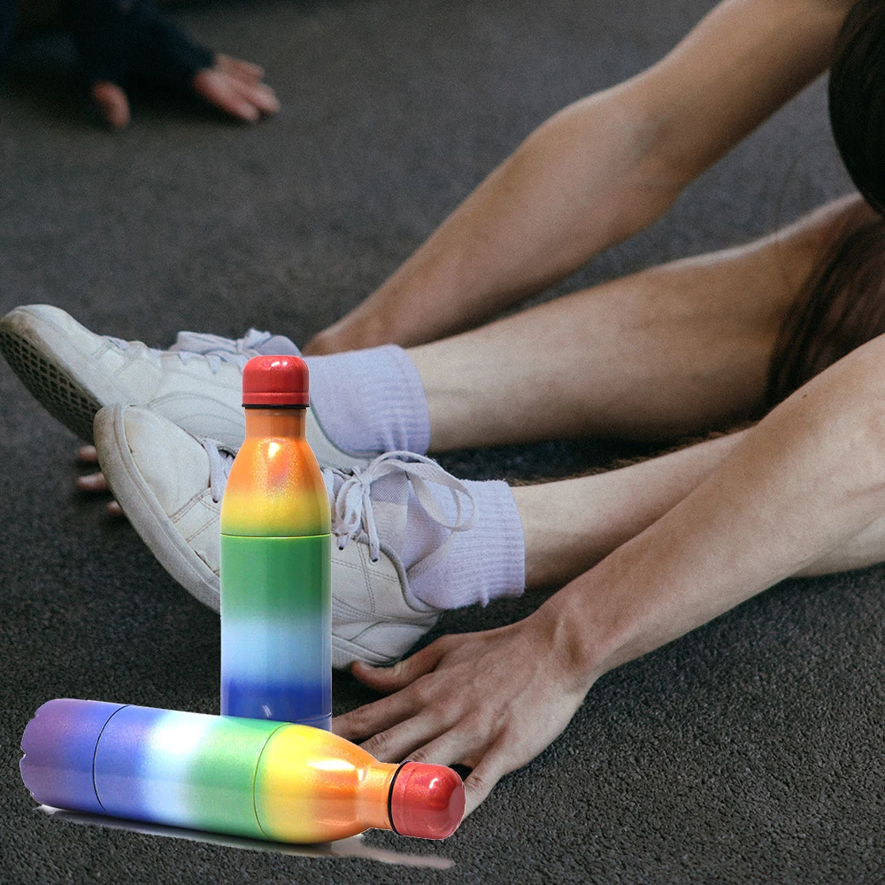 2021 New Custom  Vacuum Stainless Steel Insulated Protien Shaker Cup Bottle Custom Logo 500ML 750ML