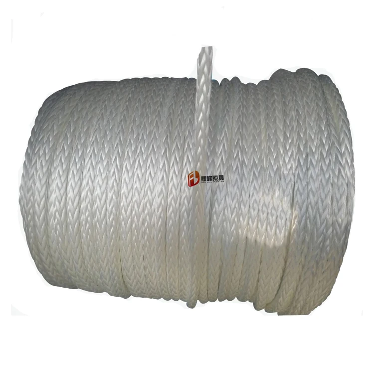 Durable white UHMWPE Rope for Recovery/Lifting/Marine/Towing