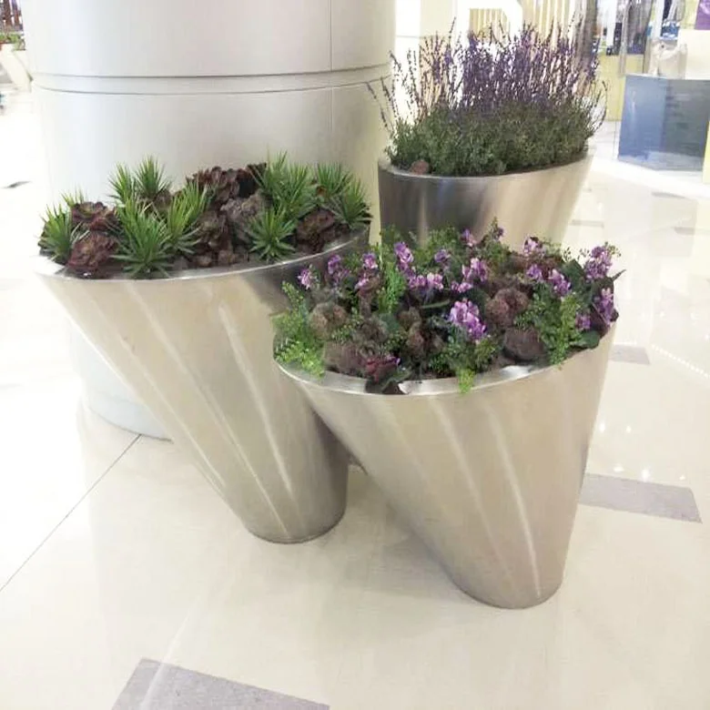 CBMmart Custom Nice Art Planters Fiberglass Garden Outdoor Planters Large Flower Pot