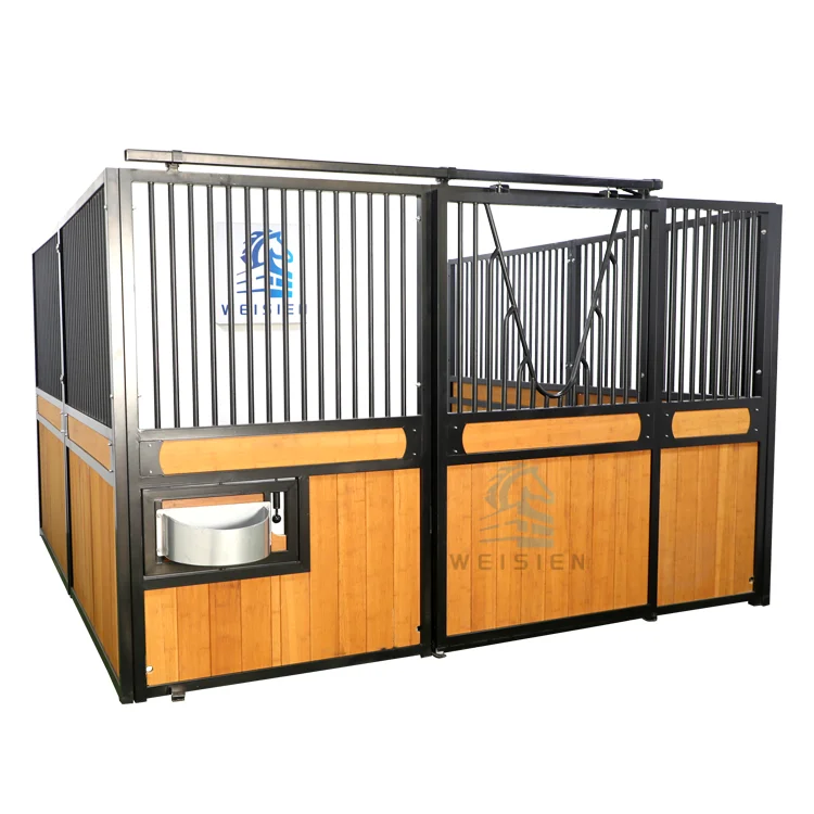Hot Sale Europe Professional Style Horse Stables 3m 3.5m 3.6m 4m Hot-Dip Galvanised Horse Stable Planks Bamboo