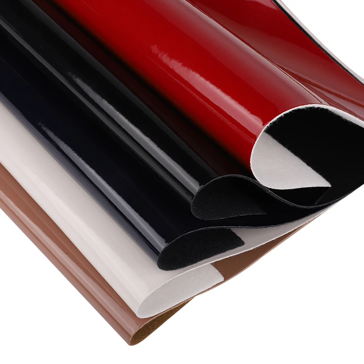 Smooth Printed Vinyl Synthetic Leather Fabric Roll Digital Custom Print Faux leather For Bag/Book Cover/Wallet