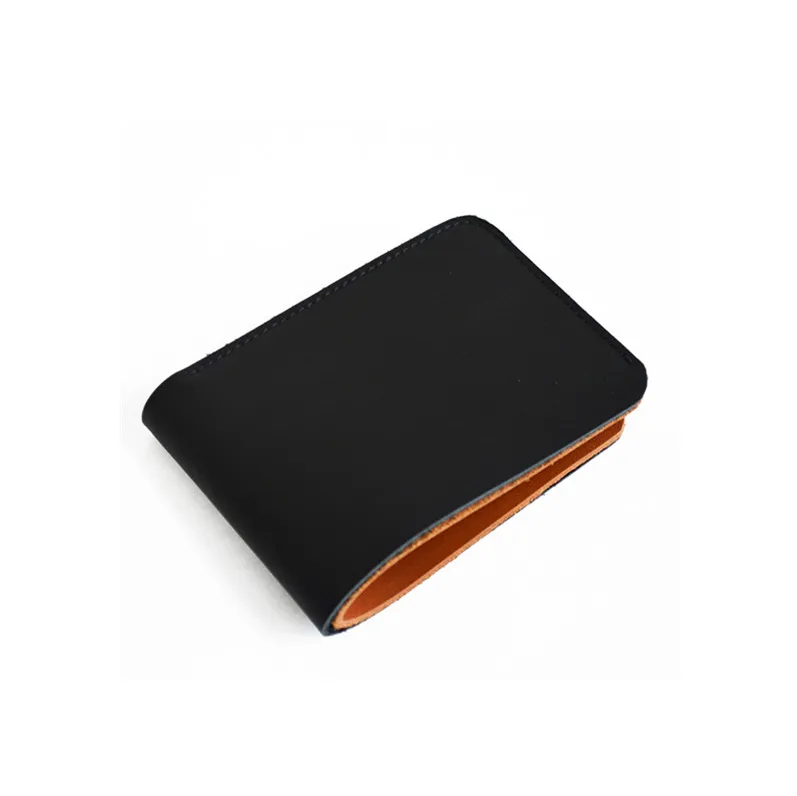 2022 Hot Sale Guangzhou Fashion Minimalist Genuine Cow Leather Card Wallet for Human